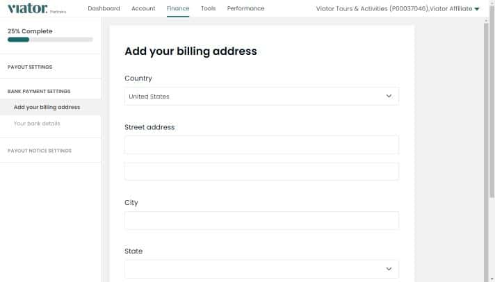 Adding payout details-Step 3