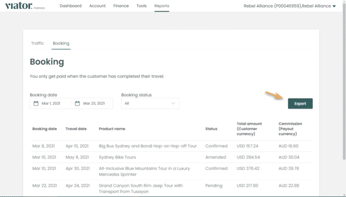 exporting reports - 712x406