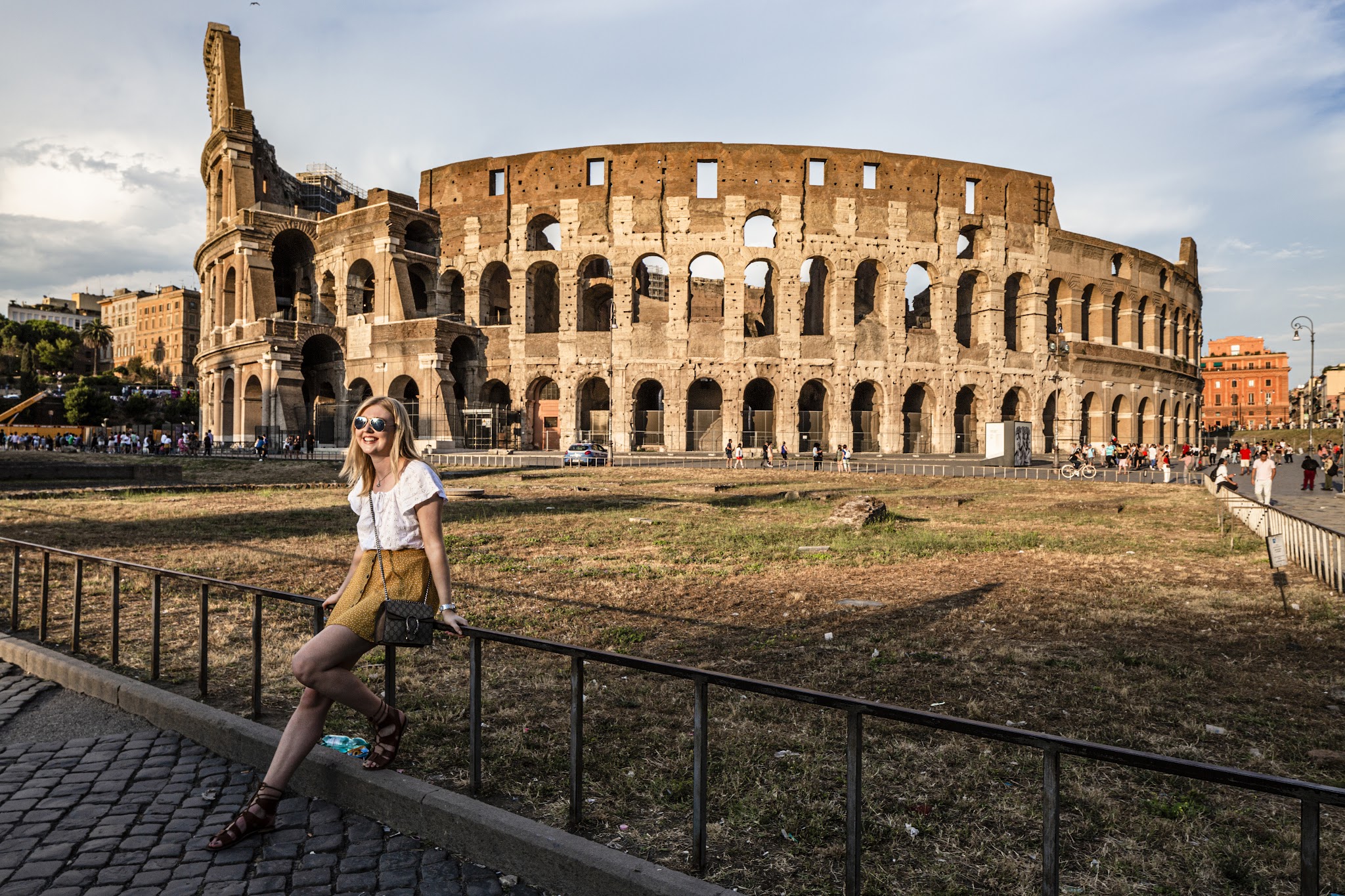 Airline passenger exploring Viator tours and experiences in Rome after landing